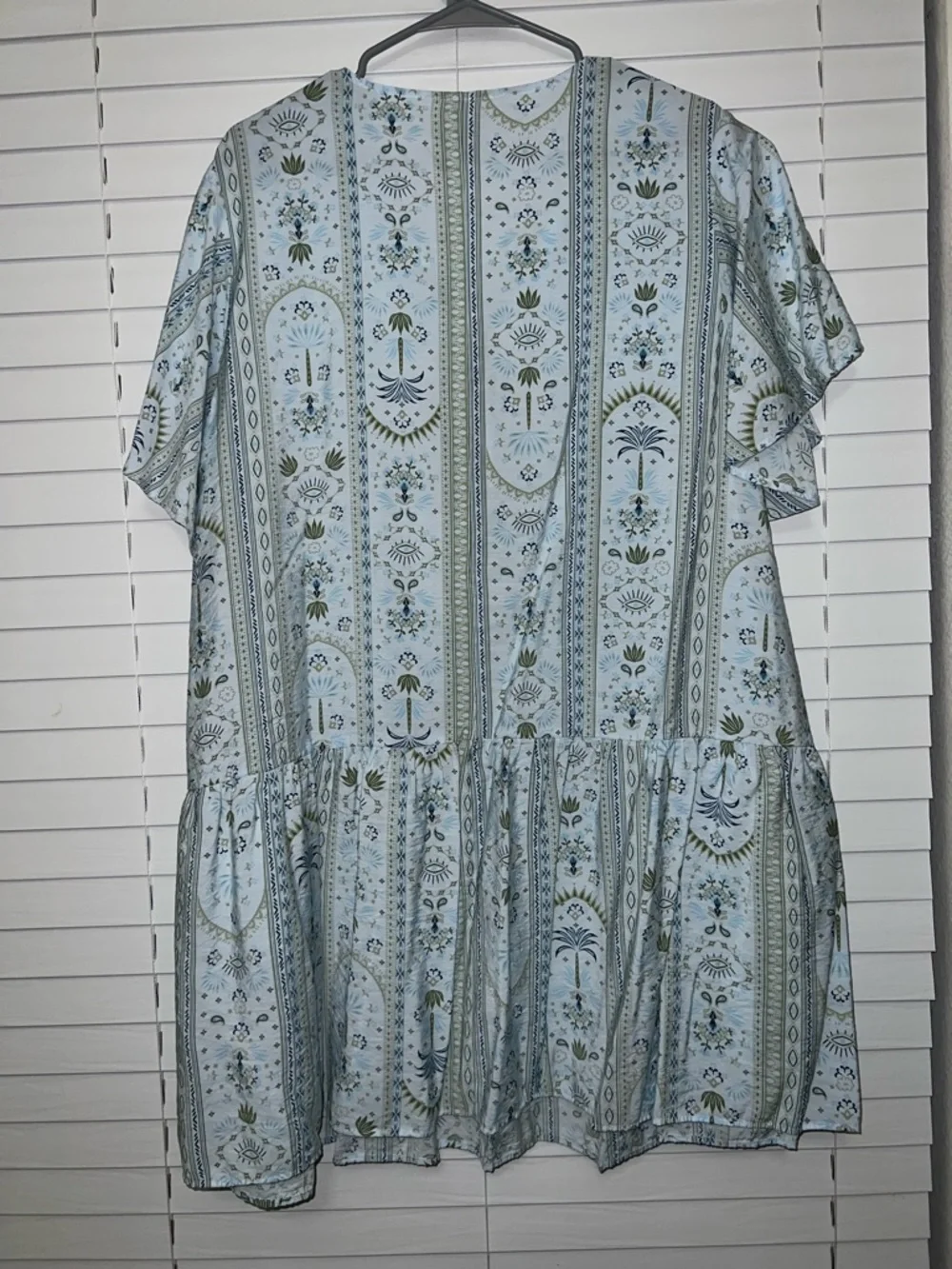 Torrid Belle Isle Light Blue Tropical Print Dress - Size 0 - Picture 7 of 7